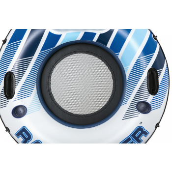 Dmuchany Materac do pływania Rapid Rider BESTWAY 135cm + Oparcie + Siateczkowe dno + Miejsca na napoje + Uchwyty